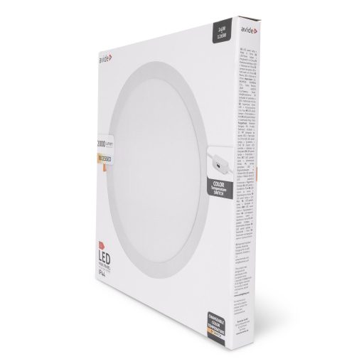 Avide LED Beépíthető Kerek Mennyezeti Lámpa ALU 24W CCT IP44/IP20 (AMRPCCT-R-24W-ALU44)