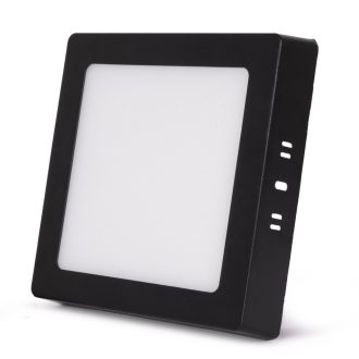   Avide LED Falra Szerelhető Négyzetes Mennyezeti Lámpa ALU 12W CCT IP44/IP20 Fekete (AMSMPCCT-S-12W-ALU44-B)