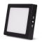 Avide LED Falra Szerelhető Négyzetes Mennyezeti Lámpa ALU 12W CCT IP44/IP20 Fekete (AMSMPCCT-S-12W-ALU44-B)