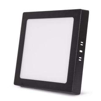   Avide LED Falra Szerelhető Négyzetes Mennyezeti Lámpa ALU 18W CCT IP44/IP20 Fekete (AMSMPCCT-S-18W-ALU44-B)