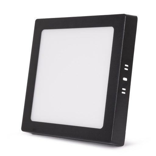 Avide LED Falra Szerelhető Négyzetes Mennyezeti Lámpa ALU 18W CCT IP44/IP20 Fekete (AMSMPCCT-S-18W-ALU44-B)