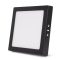 Avide LED Falra Szerelhető Négyzetes Mennyezeti Lámpa ALU 18W CCT IP44/IP20 Fekete (AMSMPCCT-S-18W-ALU44-B)