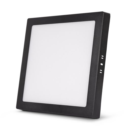 Avide LED Falra Szerelhető Négyzetes Mennyezeti Lámpa ALU 24W CCT IP44/IP20 Fekete (AMSMPCCT-S-24W-ALU44-B)