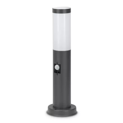 Avide kültéri álló lámpa Boca 1xE27 PIR 450mm IP44 Antracit (AOLPE27-BOC-S-AN)