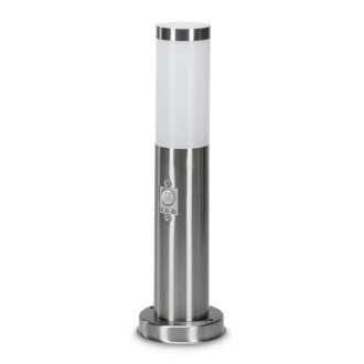   Avide kültéri álló lámpa Boca 1xE27 PIR 450mm IP44 Szatén Nikkel (AOLPE27-BOC-S-SN)