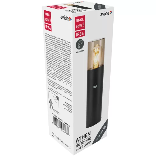 Avide kültéri álló lámpa Athen 1xE27 PIR 300mm IP54 (AOLPE27-S-ATH-30)