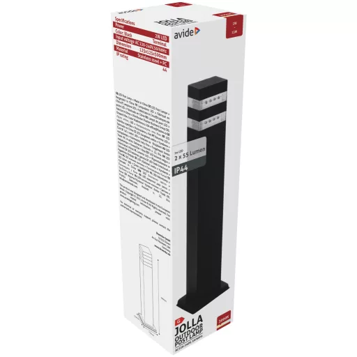 Avide kültéri álló lámpa Jolla LED 2W WW 500mm IP44 Fekete (AOLPL-JL-WW-B)