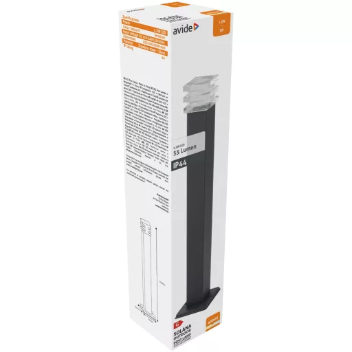 Avide kültéri álló lámpa Solana LED 1.5W NW 500mm IP44 Antracit (AOLPL-SOL-NW-AN)