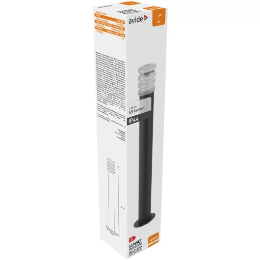 Avide kültéri álló lámpa Sunset LED 1.5W NW 500mm IP44 Antracit (AOLPL-SUN-NW-AN)