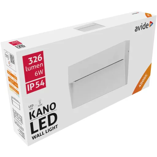 Avide kültéri lépcső lámpa Kano LED 6W NW IP54 180mm (AOLS6WLED-KAL)