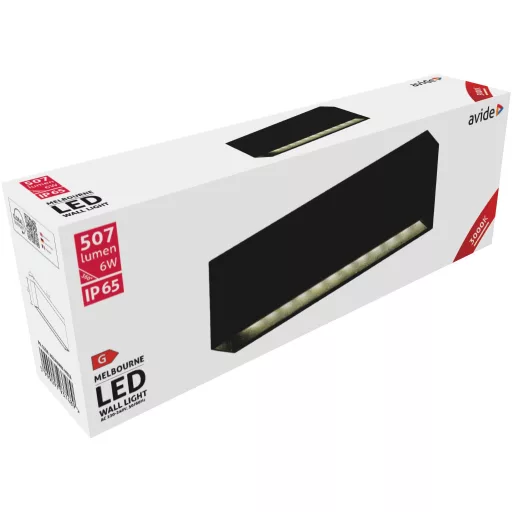 Avide kültéri fali lámpa Melbourne LED antracit 6W WW IP65 (AOLW6WW-MELB)