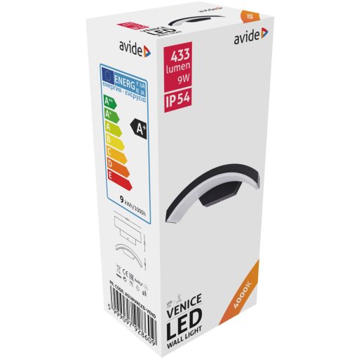 Avide kültéri fali lámpa Venice LED 9W NW IP54 (AOLW9WLED-VEND)