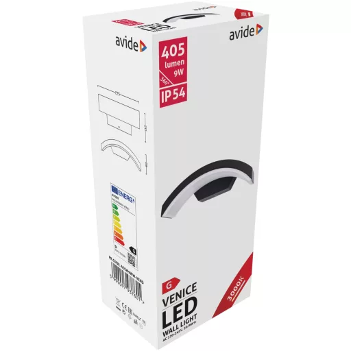 Avide kültéri fali lámpa Venice LED 9W WW IP54 (AOLW9WW-VEND)