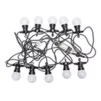   Avide Kültéri Füzér 5m RGB Sorolható Távirányítóval (AOS10LE40LR-RGB)
