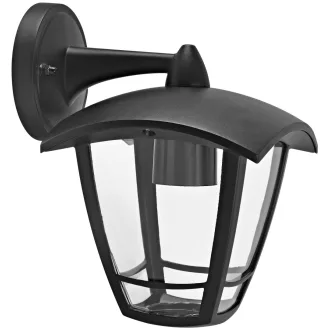   Avide Kültéri Fali Lámpa Aria-D 1xE27 Fekete IP44 (AOWL-1XE27-ARIA-D)