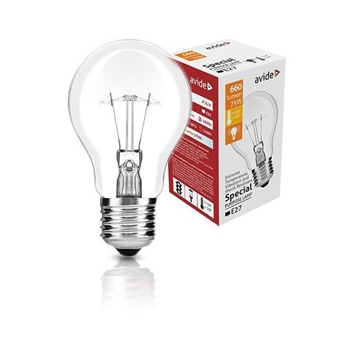 Speciális Izzó A55 75W E27 WW (Avide hőálló) (ASG27WW-75W)