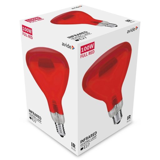Avide Infra Izzó E27 100W Full Red (ASIR27-100W-FR)