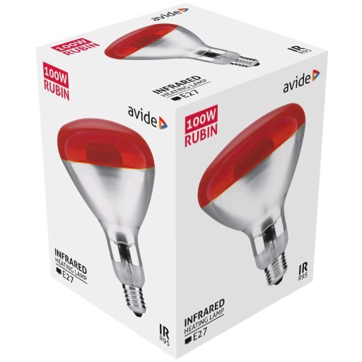 Avide Infra Izzó R95 E27 100W Red (ASIR9527-100W-R)