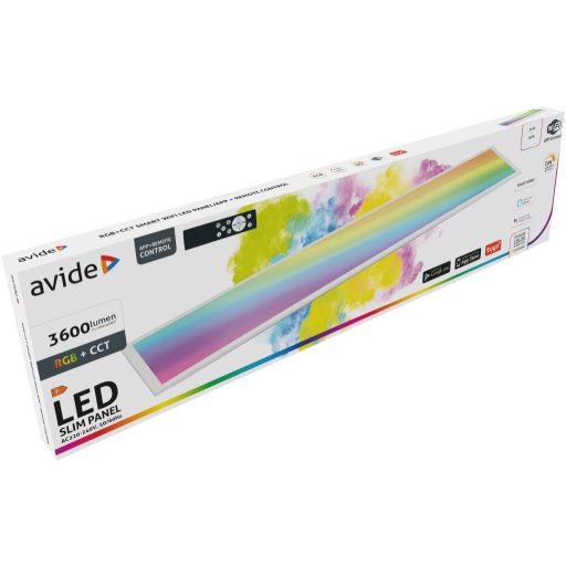 Avide LED Slim Panel 1200x300x60mm 36W RGB+CCT (ASLP1200-36W-RGBCCT)