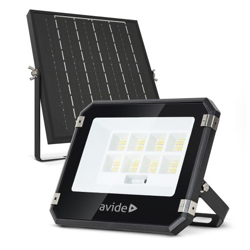 Avide LED Szolár Reflektor 50W CCT különálló napelemmel, távirányítóval (ASOLFLCCT-4AH-SMSP)