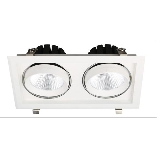 Avide LED Downlight Sein Négyzetes 2x30W IP20 5600lm 20° NW 4000K (ATDL20NW-2X30-SE)