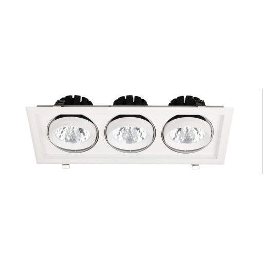 Avide LED Downlight Sein Négyzetes 3x30W IP20 8400lm 36° NW 4000K (ATDL36NW-3X30-SE)