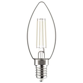   Avide LED White Filament Candle 4.5W E14 WW 2700K - 4er (AWLFC14WW-4.5W-4ER)