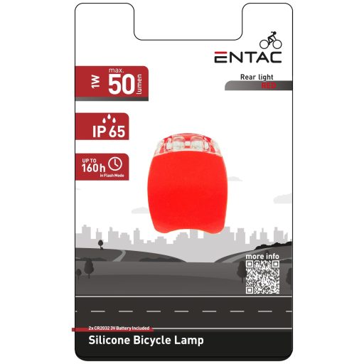 Entac Biciklilámpa 1 db Plasztik Piros (EBL-PL-R)