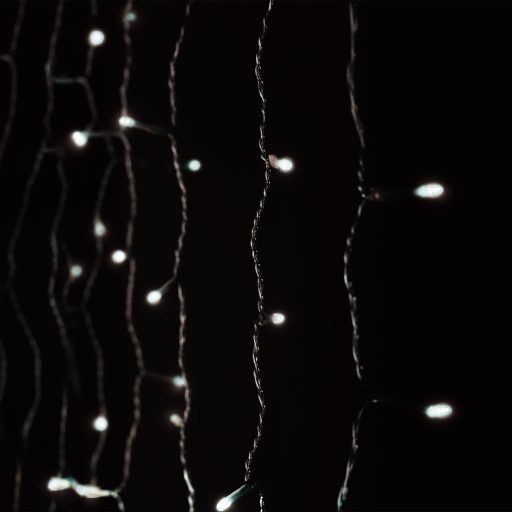 Entac Karácsonyi Függöny CW Vízesés Effektussal IP44 120 LED 1x1m with 8F (ECCL-120CW-WF)