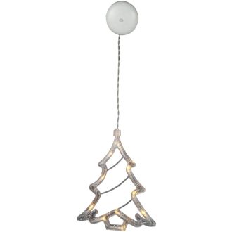   Entac Karácsonyi Ablakdekoráció Karácsonyfa 10 LED WW 3xAAA nt. (ECL-10-WLD-CT)