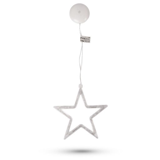 Entac Karácsonyi Ablakdekoráció Csillag 10 LED WW 3xAAA nt. (ECL-10-WLD-S)
