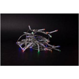   Entac Karácsonyi IP44 Füzér 48 LED Időzítővel Színes 4m (3AA) (ECL-48MC-T)