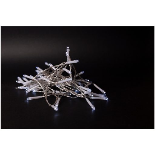 Entac Karácsonyi IP44 Füzér 96 LED Időzítővel CW 7m (3AA) (ECL-96CW-T)