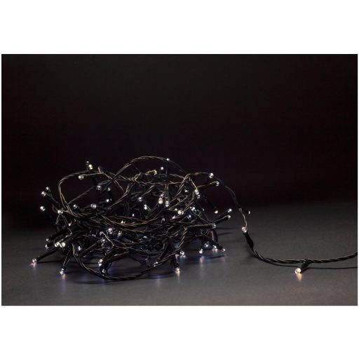 Entac Karácsonyi IP44 Fényfüzér 50 LED WW 5m IR Távirányítóval (3AA nt.) (ECL-IR-50WW)