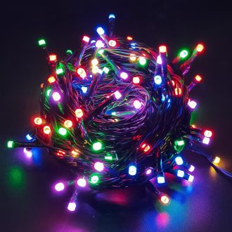   Entac Karácsonyi Kültéri Füzér 80 LED RGB 12,9m, IR távirányítóval (ECL-S80-RGB)