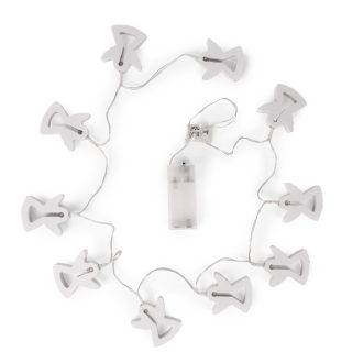   Entac Karácsonyi Beltéri Füzér Fa Angyalka 10 LED WW 1,3m (2AA nt.) (ECL-WA-10WW)