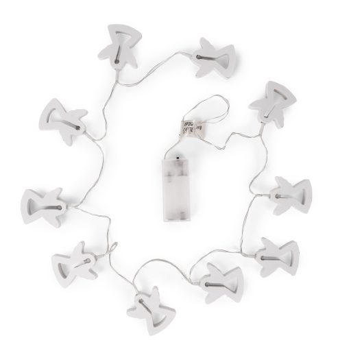 Entac Karácsonyi Beltéri Füzér Fa Angyalka 10 LED WW 1,3m (2AA nt.) (ECL-WA-10WW)