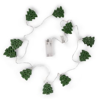   Entac Karácsonyi Beltéri Fa Karácsonyfa Zöld 10 LED WW 1,65m (2AA nt.) (ECL-WGCT-10WW)