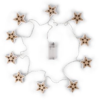   Entac Karácsonyi Beltéri Fa Csillag 10 LED WW 1,65m (2AA nt.) (ECL-WS-10WW)