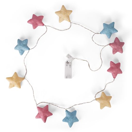 Entac Karácsonyi Beltéri Füzér Színes csillagok 1,65m (2AA nt.) (ECLCS-10WW)