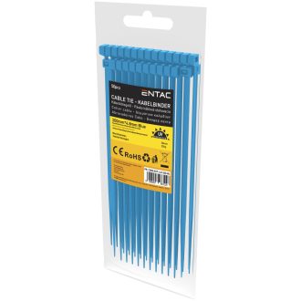   Entac Kábelkötegelő 4.8mmx200mm Kék 50db/csomag (ECT-4.8-200-BL)