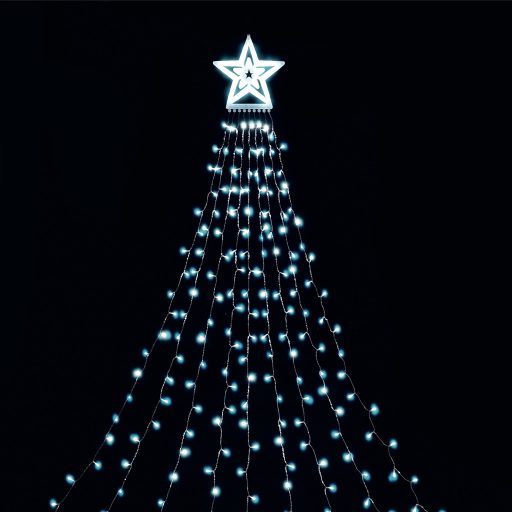 Entac Karácsonyfa LED Takaró Függöny CW IP44 300 LED 10x2.9m with 8F (ECTCL-300CW)