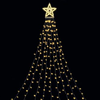   Entac Karácsonyfa LED Takaró Függöny WW IP44 300 LED 10x2.9m with 8F (ECTCL-300WW)