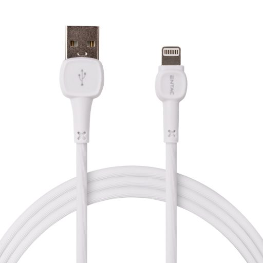 Entac Töltőkábel USB A -> Lightning Classic Fehér 100cm (ECUSB-AL2-PP-W1)