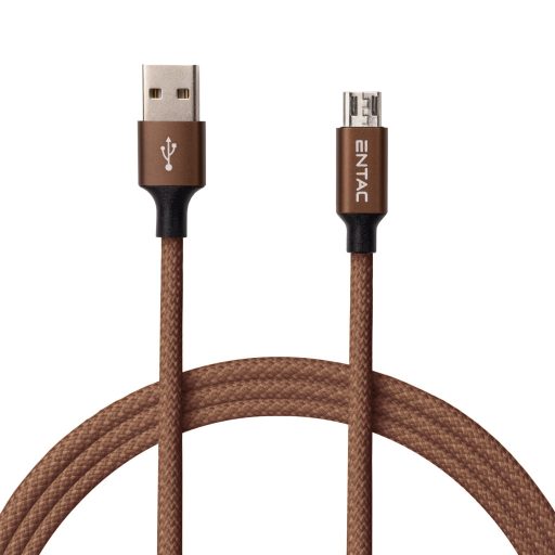 Entac Töltőkábel USB A -> Mikro Excellence Barna 150cm (ECUSB-AM2-FM-BR1.5)