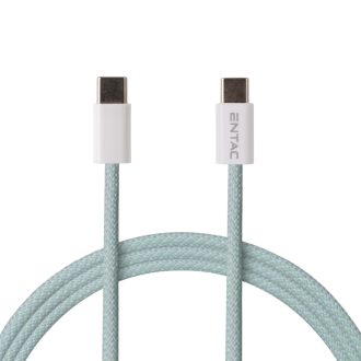   Entac Töltőkábel USB C -> C Casual Zöld 100cm (ECUSB-CC3-NM-GR1)