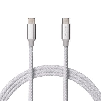   Entac Töltőkábel USB C -> C Charmer Ezüst 100cm (ECUSB-CC3-NM-S1)