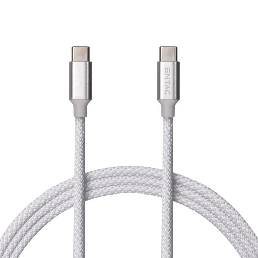 Entac Töltőkábel USB C -> C Charmer Ezüst 150cm (ECUSB-CC3-NM-S1.5)