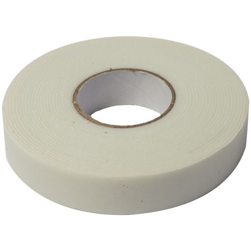 Entac Kétoldalas Szivacs Szalag 1x19mm Fehér 2m (EDSFT2W)