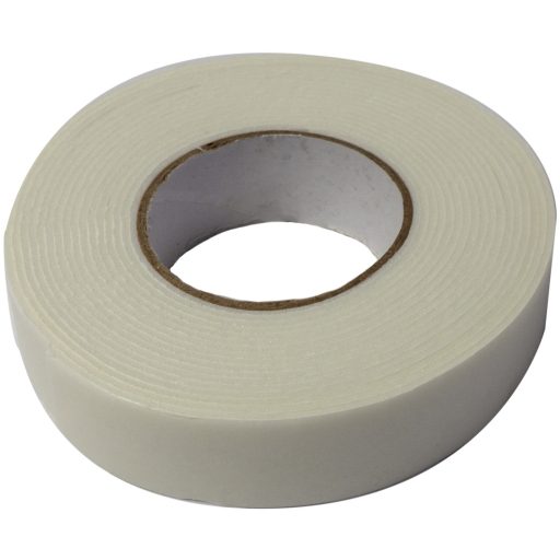 Entac Kétoldalas Szivacs Szalag 1x19mm Fehér 5m (EDSFT5W)